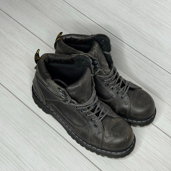 Dr. Martens Diego Mens 12 Black Leather Lace Up Work Boot Gorpcore Heritage Punk main image 5
